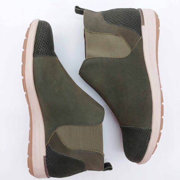 Walking Cradles Womens 6M Olive Osmond Leather Chelsea Ankle Boots Comfort Shoes - Picture 8 of 10